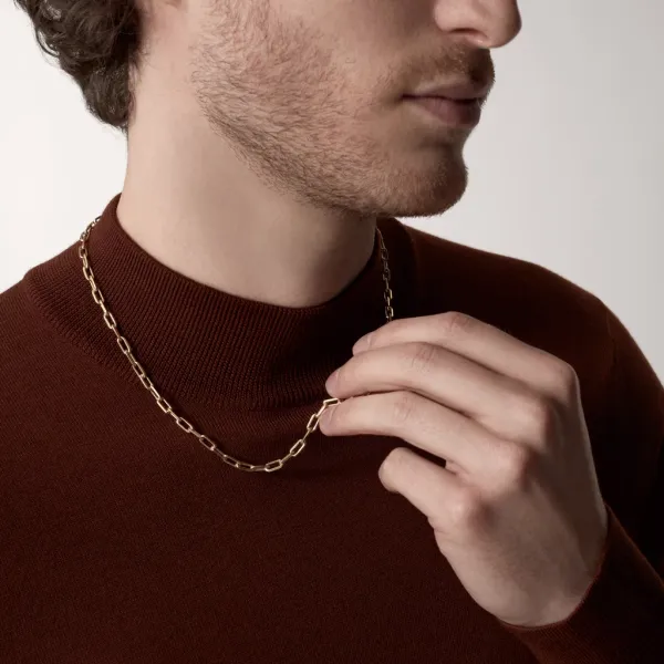 カルティエ Cartier サントス ドゥ チェーン ネックレス 45cm K18 YG 